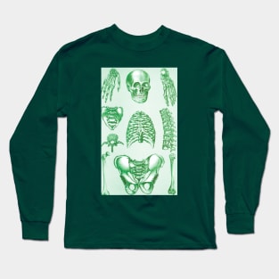 Poor Man's X-Ray Green Skeleton Long Sleeve T-Shirt